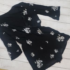 Unknown Black-and-white romper Size small